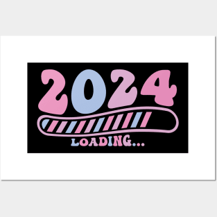 2024 loading wavy retro pastel design Posters and Art